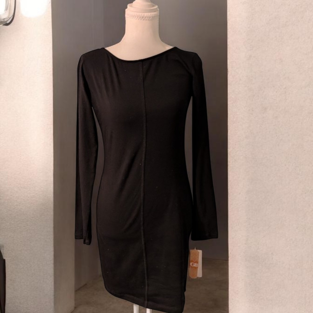 GB Girls Elegant Black Long Sleeve Dress